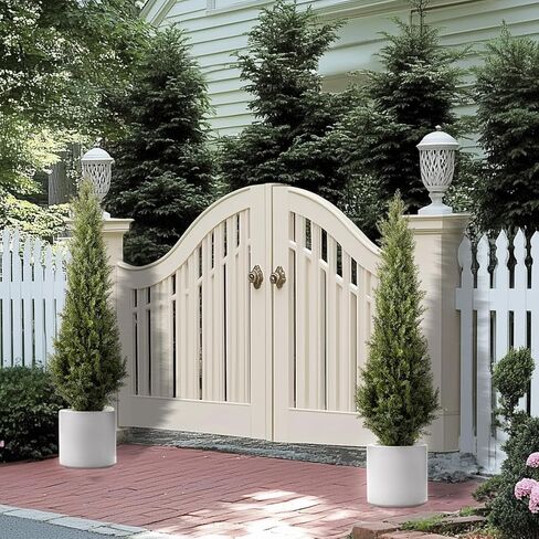 5FT Artificial Cedar Topiary Trees 2 Set, Realistic Fake Cypress Tree Tall Faux Pine Shrubs Plants Artificial Cypress Trees for Home Offices Porch Decor in Saudi Arabia