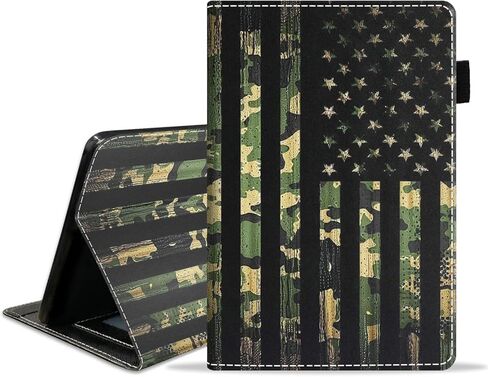 Case for Amazon Kindle Fire HD 10 Tablet 10.1" (9th/7th Gen, 2019/2017 Release) - PU Leather Folio Case with Smart Auto Wake/Sleep, Sunflower Floral Quote in Saudi Arabia