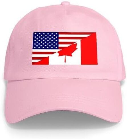 CafePress Canadian American Flag Cap Adjustable Baseball Cap in Kuwait