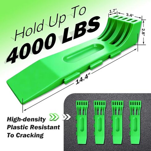 4 Pack Tire Skates with Lever Adjustment - Heavy Duty Tow Truck Accessories for Car Haulers, Flat Beds, Wreckers, and Rollback Carriers in Saudi Arabia
