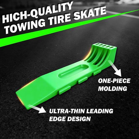 4 Pack Tire Skates with Lever Adjustment - Heavy Duty Tow Truck Accessories for Car Haulers, Flat Beds, Wreckers, and Rollback Carriers in Saudi Arabia