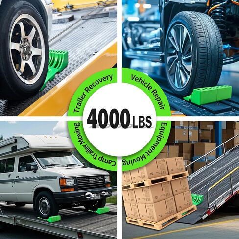 4 Pack Tire Skates with Lever Adjustment - Heavy Duty Tow Truck Accessories for Car Haulers, Flat Beds, Wreckers, and Rollback Carriers in Saudi Arabia