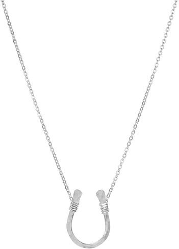 Itty Bitty Horseshoe Necklace for Women – 3-Year Color Guarantee – Waterproof, Non-Tarnish, Hypoallergenic, Gold PVD Coated – Layering Necklace Perfect for Beach, Weddings, Gift – 14-16" Adjustable in Saudi Arabia