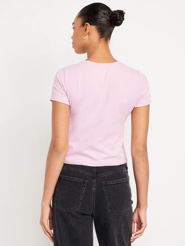 تي شيرت Old Navy Bestee قصير - بريق سائل in Kuwait