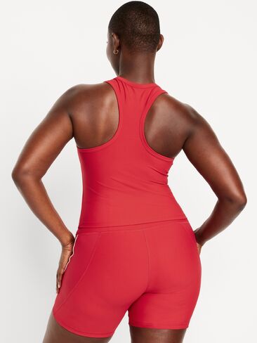 Old Navy PowerSoft Racerback Cropped Shell Tank - Sanguine in Saudi Arabia