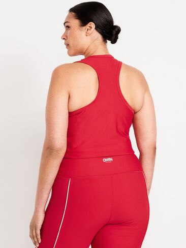 Old Navy PowerSoft Racerback Cropped Shell Tank - Sanguine in Saudi Arabia