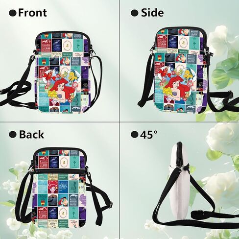 WZMPA Princess Crossbody Bag Fairy Tales Gift Mermaid Shoulder Bag Mermaid Movie Merchandise in Saudi Arabia