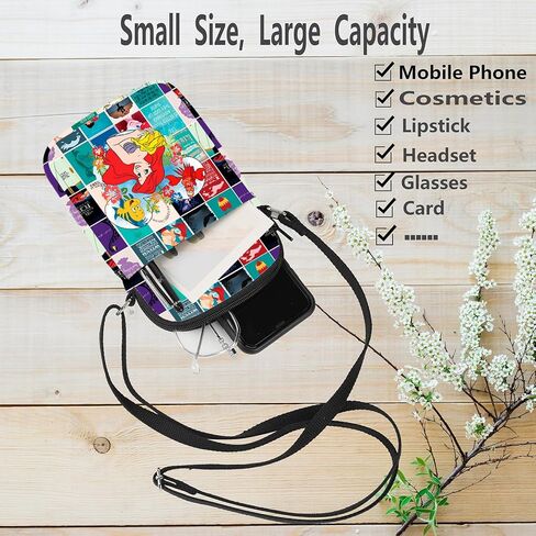 WZMPA Princess Crossbody Bag Fairy Tales Gift Mermaid Shoulder Bag Mermaid Movie Merchandise in Saudi Arabia