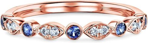 Kobelli Bezel Sapphire Pave Diamond Patterned Gold Band in Saudi Arabia