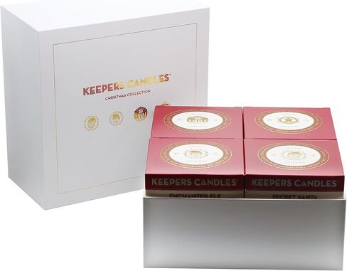 Vanilla Delight Scented Candle Jar by Keepers Candles - 40 Hour Burn, 7oz Soy Wax, 10oz Reusable Glass - Floral Collection - Gift Box - Decorative Design - Aromatherapy in Saudi Arabia