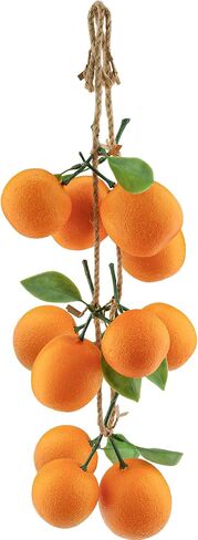 Folmywy 16 Pcs Artificial Oranges Decorative Fake Oranges for Bowls Filler Faux Realistic Fruit Decoration Simulation Plastic Fruits Model Christmas Festival Party Home Table Kitchen in Kuwait