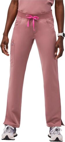 FIGS Kade Cargo Scrub Pants for Women - Black, M Tall in Saudi Arabia