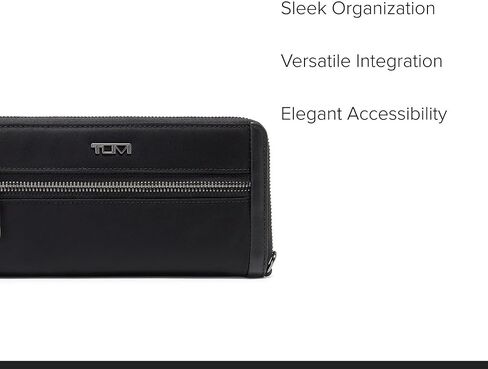 Tumi Zip Around Continental, Black/Gunmetal, One Size in Saudi Arabia