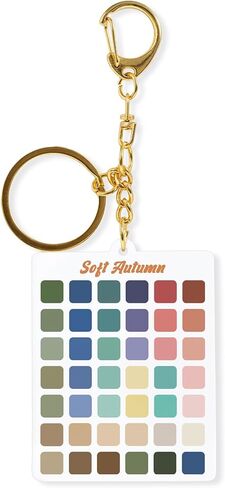 Seasons Color Analysis Swatch Keychain Portable Seasonal Palette for Personal Styling Guide, Clear Acrylic Keyring in Saudi Arabia