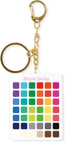 Seasons Color Analysis Swatch Keychain Portable Seasonal Palette for Personal Styling Guide, Clear Acrylic Keyring in Saudi Arabia