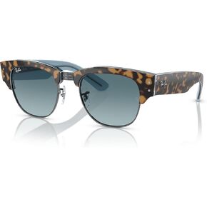 نظارة شمسية Ray-Ban MEGA CLUBMASTER RB0316S HAVANA ON BLU على إطار معدني مع عدسة رمادية متدرجة زرقاء in Kuwait