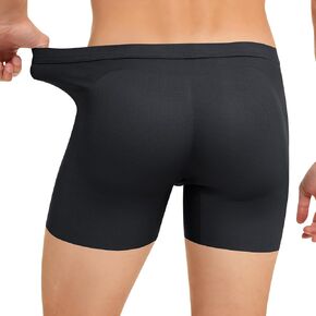 Men's Padded Underwear Boxer Briefs Tummy Control Body Shaper Shapewear Enhance Butt Lifter in Saudi Arabia