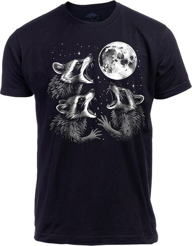 Three Possum Moon T-Shirt – Funny Opossum Meme Tee for Men & Women - Weird Animal Humor, Retro Cursed Gag Gift Graphic Shirt in Saudi Arabia