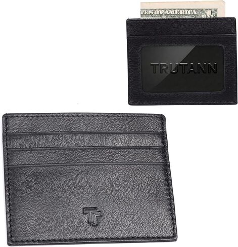 Leather Wallet – Classic Horizontal Slim Card Holder | Real Genuine Leather Mens Wallet | RFID Secure | Fits 8 Cards | Tap to Pay | Quality Credit Card Holder (Brown) in Saudi Arabia