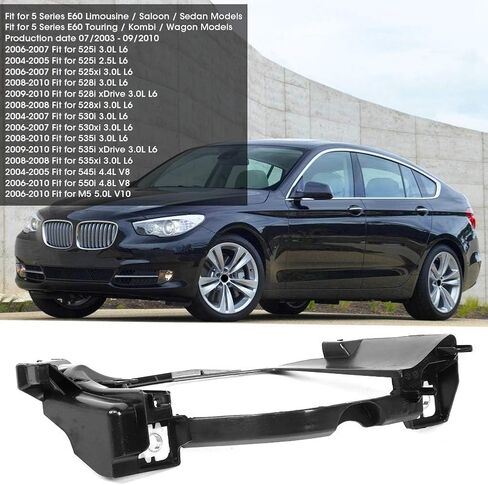 Headlight Bracket, Headlight Mounting Brackets Left Right Kit Protective Holders 63126936089 63126936090 for 5 Series E60 E61 525i 528xi (Right) in Saudi Arabia