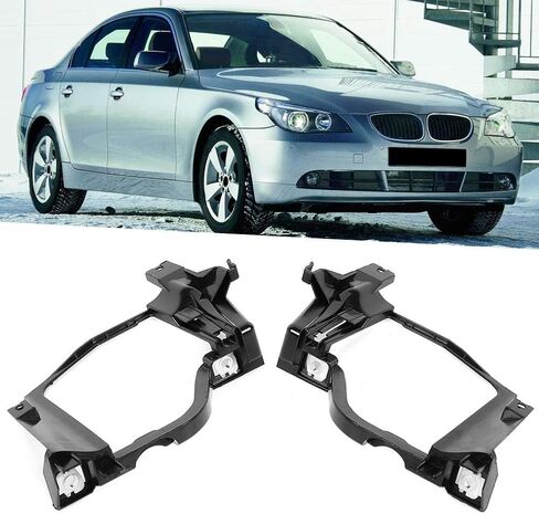 Headlight Bracket, Headlight Mounting Brackets Left Right Kit Protective Holders 63126936089 63126936090 for 5 Series E60 E61 525i 528xi (Right) in Saudi Arabia