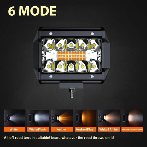 شريط إضاءة LED TURBO SII 50 بوصة 684 وات منحني ثلاثي الصف من بقعة الفيضانات كومبو شعاع الطرق الوعرة ضوء القيادة + 4 بوصة 60 وات مصابيح LED مع 3 أسلاك توصيل للشاحنات ATV UTV Polaris Boats in Kuwait
