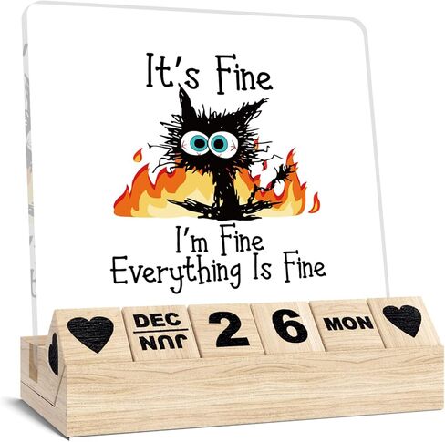 Human Sunshine Appreciation Gifts - Inspirational Wooden Block Calendar, Motivational Thank you Gifts for Coworkers Women Man, Boss Office desk Decor, Employee Coach Mentor Desk Sign in Saudi Arabia