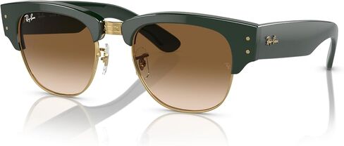 نظارة شمسية Ray-Ban MEGA CLUBMASTER RB0316S HAVANA ON BLU على إطار معدني مع عدسة رمادية متدرجة زرقاء in Kuwait