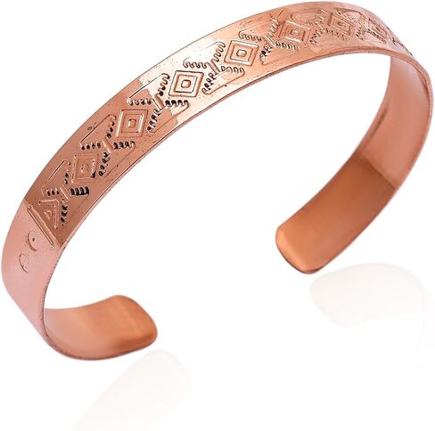 Pure Copper Cuff Bracelet Collection | Byzantine, Textured & Geometric Designs | Traditionally Worn Wellness Jewelry for Balance & Mindful Living | Unisex Open Bangle in Saudi Arabia