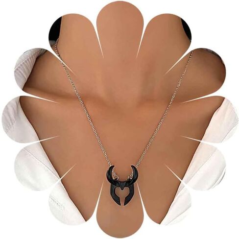 Vintage Bull Head Chain Necklace Silver Cow Head Pendant Necklace Cow Skull Choker Necklace Punk Animal Bull Chain Jewelry for Women in Saudi Arabia