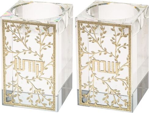 Elegant Crystal Candlesticks 15 cm in Saudi Arabia