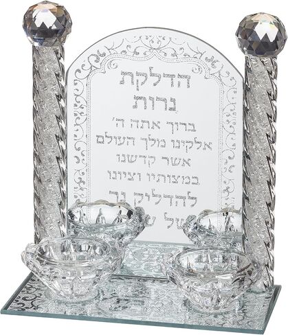 Elegant Crystal Candlesticks 15 cm in Saudi Arabia