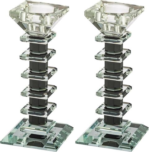 Elegant Crystal Candlesticks 15 cm in Saudi Arabia