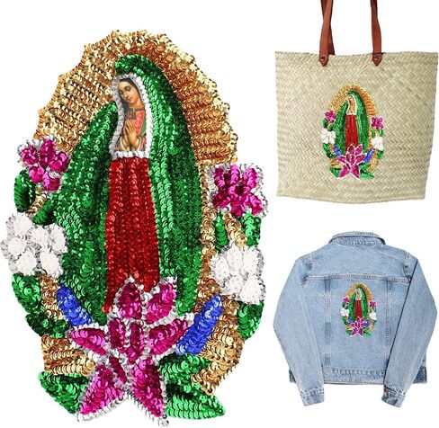Nino dios Sequin Applique Patch It can be Sewed/glued on Cap and Gowns, Jackets, Bags or Any Other Fabric - niño dios Sequin Patch - god Kid Embellishment Patches in Saudi Arabia