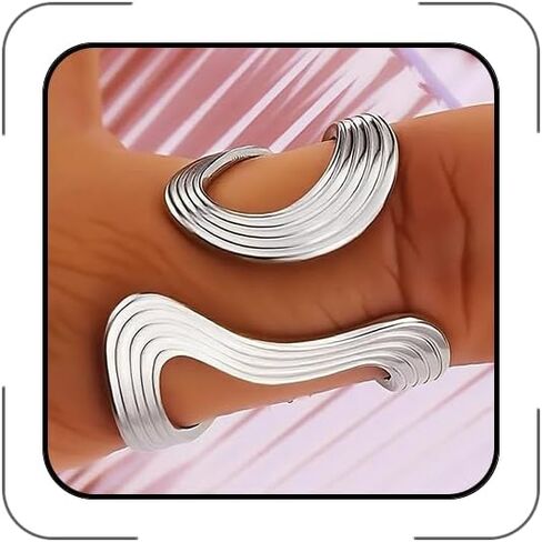 CSIYANJRY99 Thumb Rings for Women Gold Silver Stainless Steel Rings Adjustable Pointer Finger Ring Thumb Ring Anillos Para Mujer in Saudi Arabia