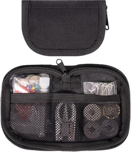 مجموعة الخياطة العسكرية، مجموعة خياطة النجاة الفاخرة من مشاة البحرية للرجال والنساء، أدوات خياطة إصلاح صغيرة مع سحاب إغلاق في علبة نايلون متينة، محمولة للاستخدام الميداني، مجموعة خياطة أزرار الجيش in Kuwait