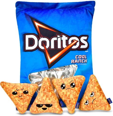 iscream Doritos Nacho Chips Package 17" x 11.5" Fleece Pillow Set with 4 Chip Mini Pillows in Saudi Arabia