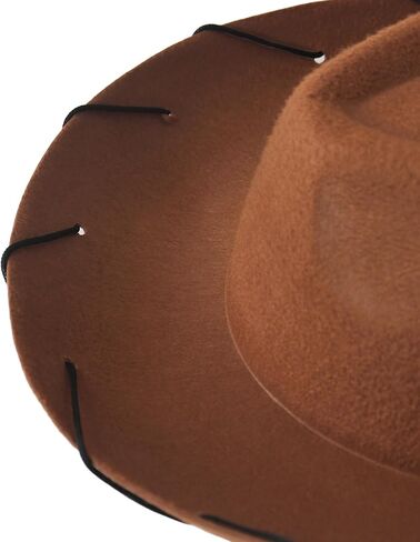 Wildarms Halloween Classic Western Cowboy Hat for Adults & Teens - Vintage Style Unisex Sheriff Costume Hat with Wide Brim in Saudi Arabia
