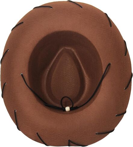 Wildarms Halloween Classic Western Cowboy Hat for Adults & Teens - Vintage Style Unisex Sheriff Costume Hat with Wide Brim in Saudi Arabia