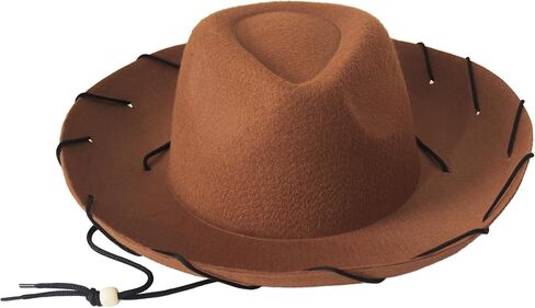 Wildarms Halloween Classic Western Cowboy Hat for Adults & Teens - Vintage Style Unisex Sheriff Costume Hat with Wide Brim in Saudi Arabia