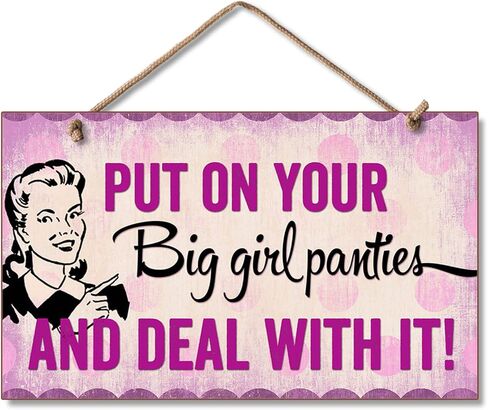 CounterArt In My Defense I Was Left Unsupervised Humorous Hanging Wood Wall Sign 9.5" x 5.75" Made in the USA Features Braided Rope Hanger in Saudi Arabia