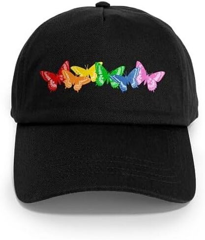 CafePress Rainbow Butterflies Adjustable Baseball Cap in Saudi Arabia