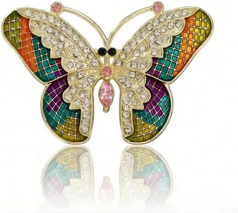 Elegant Butterfly Brooches for Women Men Multi-Color Brooch Pins Suitable for Daily Wear & Parties in Saudi Arabia