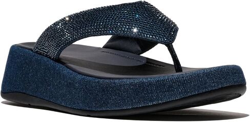 FitFlop للسيدات F Mode Toe Post Denim وHotfix in Saudi Arabia