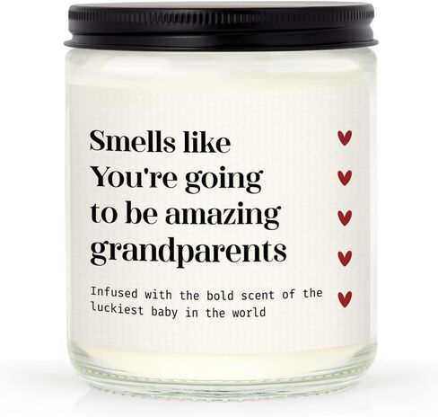 SteadStyle New Parents Gifts for Couples, Soy Wax Lavender Scented Candle - Gender Reveal Gifts for Parents to Be (7oz) in Saudi Arabia
