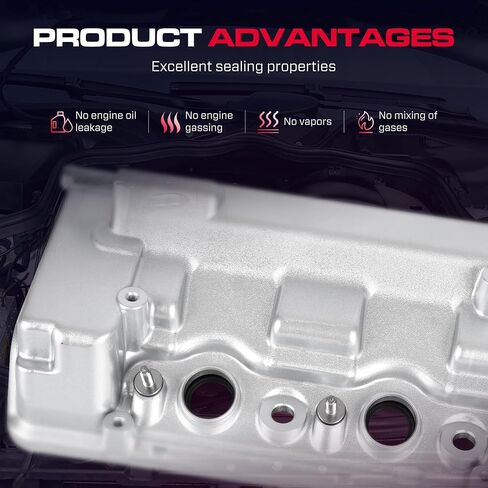 ترقية غطاء صمام المحرك الأمامي من الألومنيوم مع حشية تناسب Honda 08-17 Accord، 08-17 Odyssey، 09-15 Pilot، Ridgeline، Crosstour، مناسب لـ 12-15 Acura TL RDX، V6 3.5L، استبدال # 12310R70A00 in Saudi Arabia