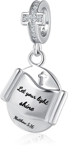 MiWangLing المسيحية الكتاب المقدس آية القلب سحر الصلاة الإيمان الخرزة لسوار الأوروبي هدية النساء in Kuwait