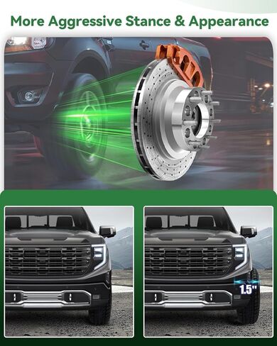2 قطعة محولات عجلات 8x6.5 إلى 8x180، محولات عجلات 1.5 بوصة 8x165.1 إلى 8x180 117 ملم مركز أساسي لـ 1999-2010 سيلفرادو سييرا 2500 3500 HD مع مسامير M14x1.5، كروم in Saudi Arabia