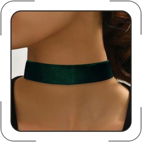 Lookray St. Patrick's Day Choker Necklace for Women Irish Green Velet Necklace St. Patrick's Ribbon Green Collar Necklaces Saint Patricks Day Jewelry Gifts Accessories in Saudi Arabia