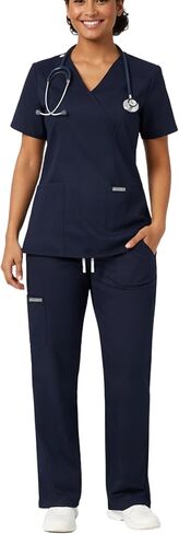 سراويل Silvatica Premium Workwear النسائية ذات 4 جيوب، وجيب خلفي وحمولة، وتمتد في 4 اتجاهات، وفتحات جانبية، ومضادة للتجاعيد in Saudi Arabia
